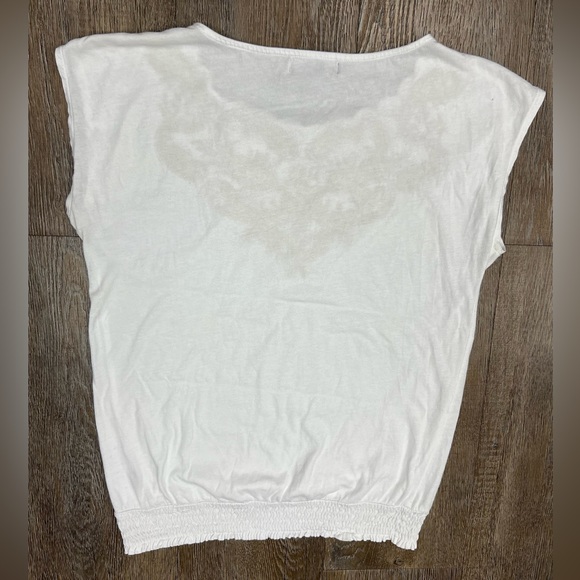 Chaps white cotton top, sz XS - Picture 3 of 7